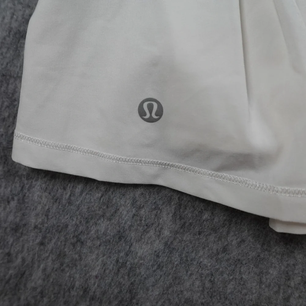 Lululemon Skirt Women 6 Tall White Circuit Breaker Pleated‎ Tennis Golf Skort